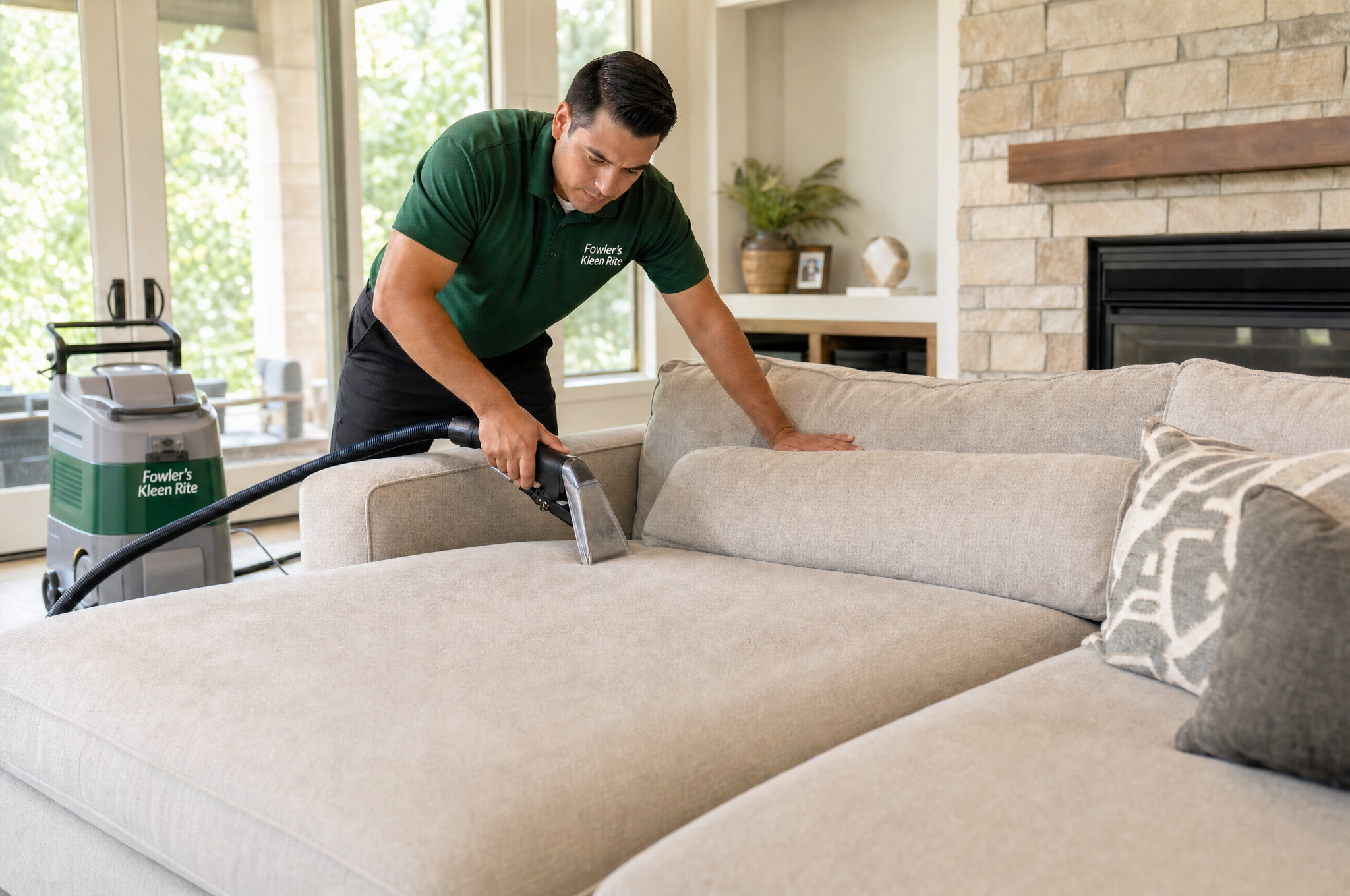 Upholstery cleaning service